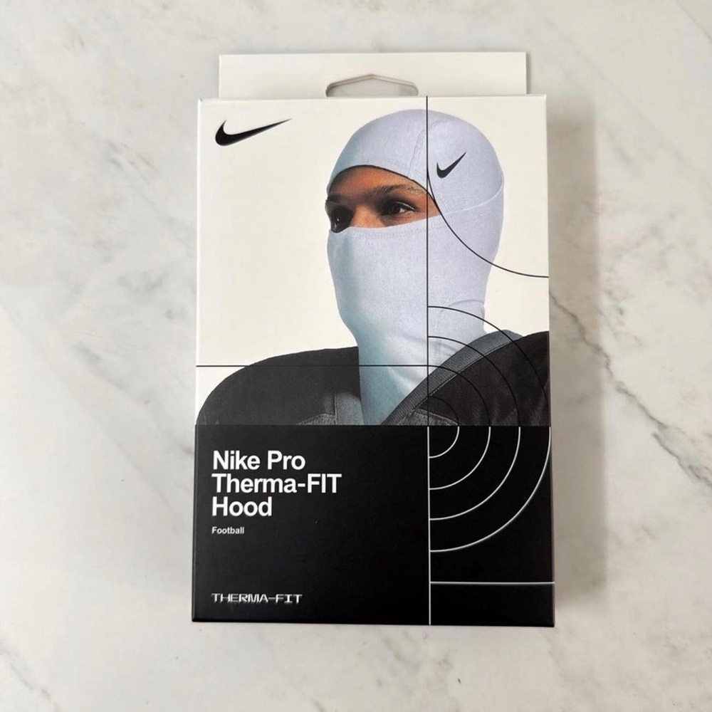 Nike Pro White Therma Fit Hood Ski Mask
